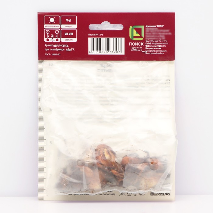 Луковица Тигридия павлинья Йеллоу 10 шт., р-р 5/7, Весна 2026