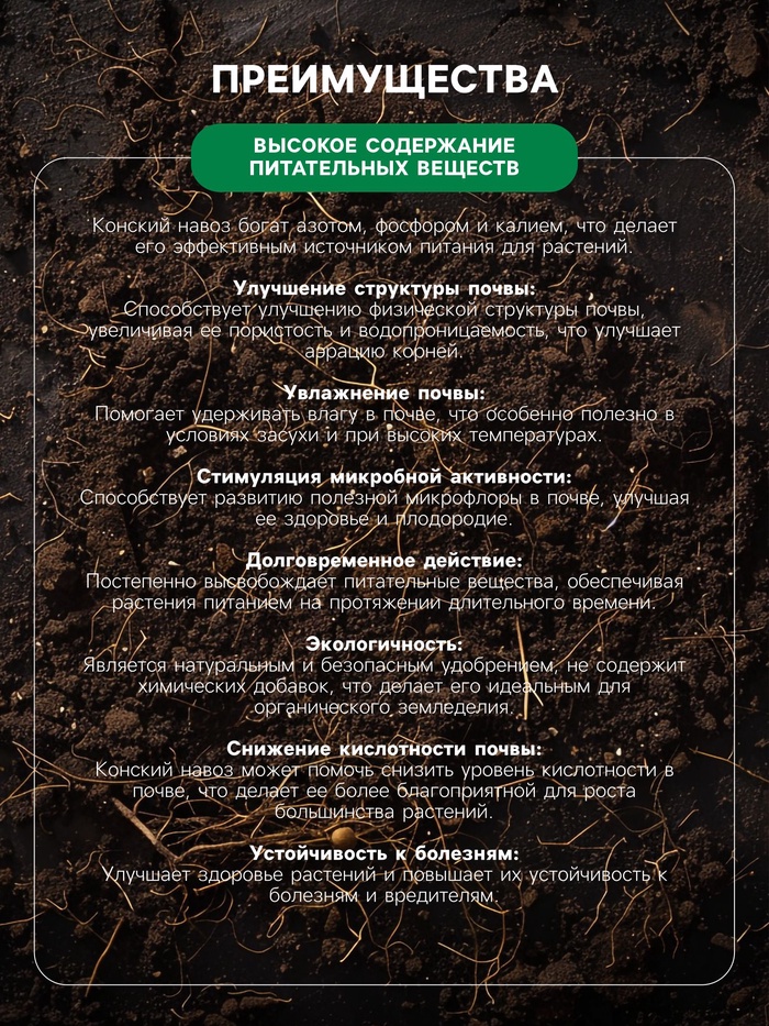 Органическое удобрение Конский навоз, экстракт, канистра, Ивановское, 3 л