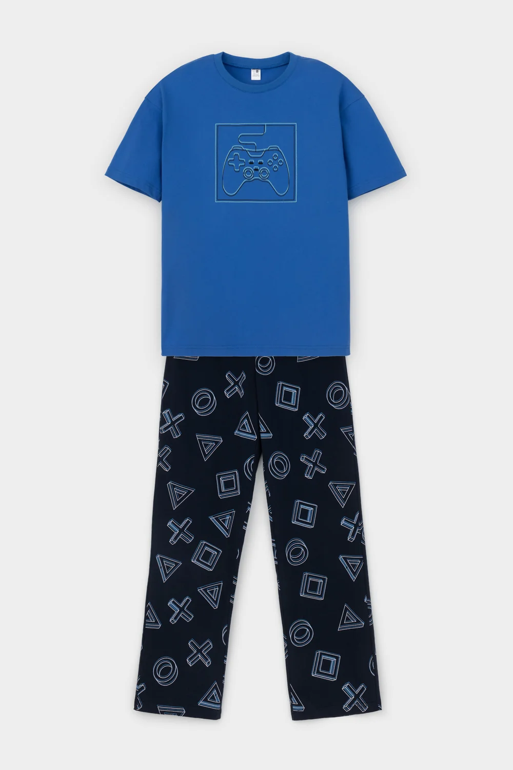 CUBBY Пижама КБ 2831 ярко-голубой, объемные фигуры