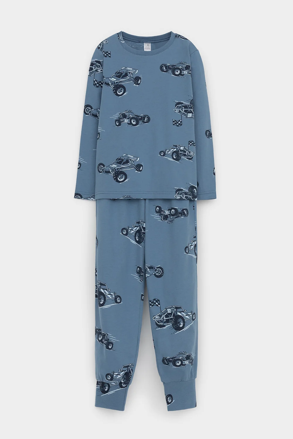 CROCKID Пижама К 1561 синий джинс, быстрые багги