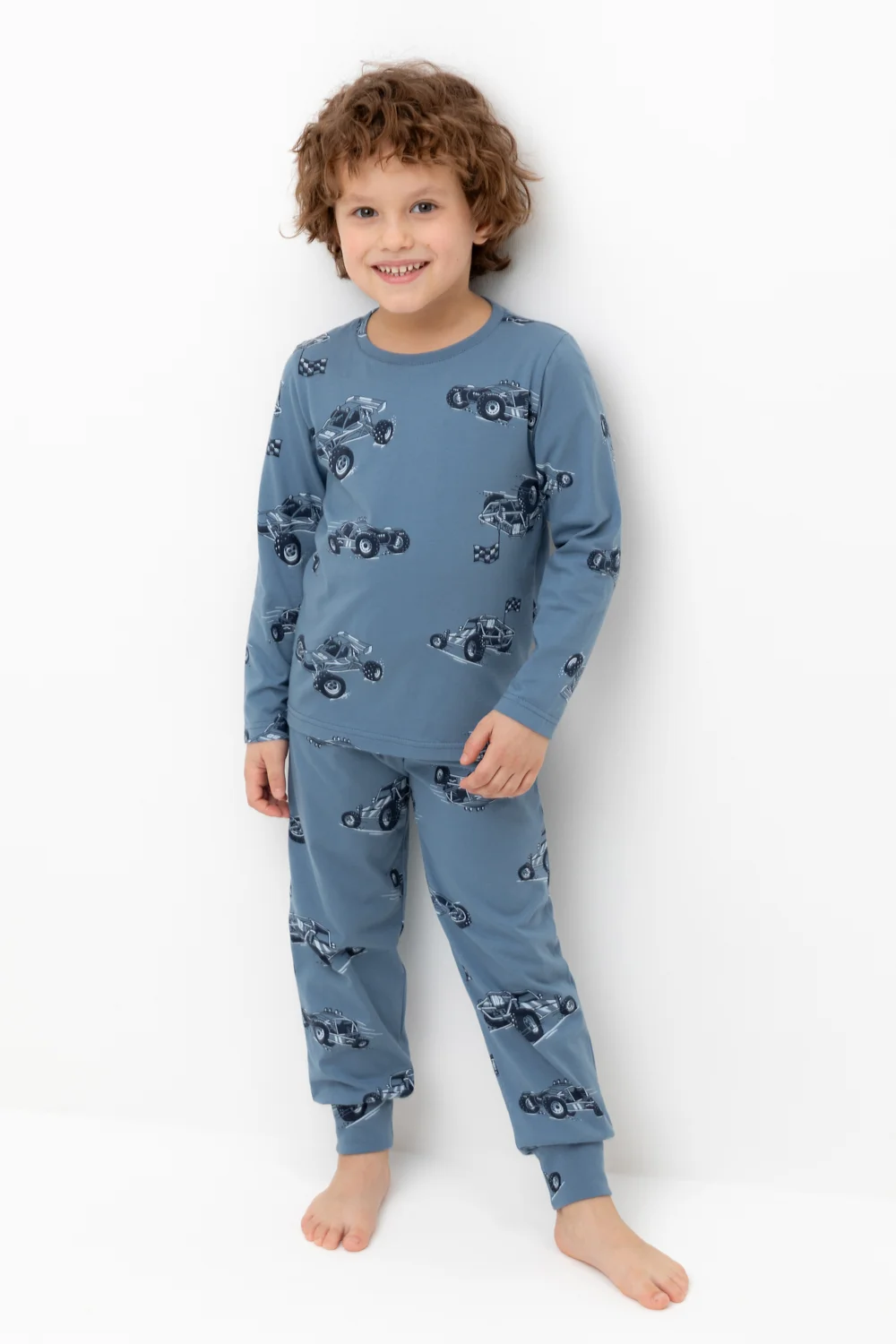 CROCKID Пижама К 1561 синий джинс, быстрые багги