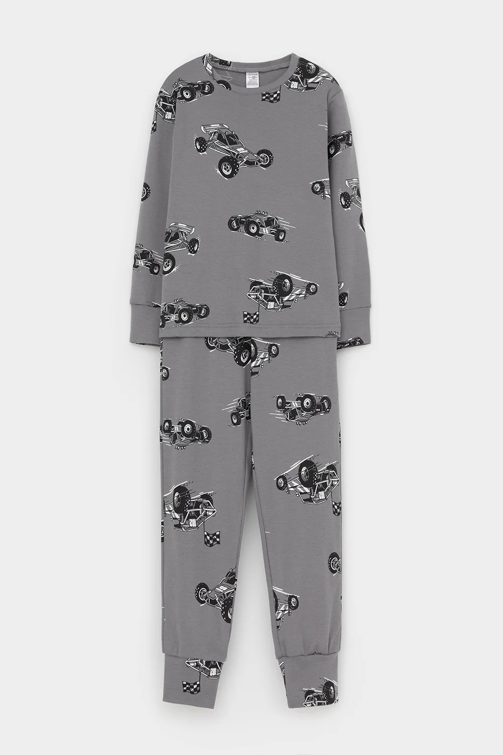 CROCKID Пижама К 1552 серый, быстрые багги