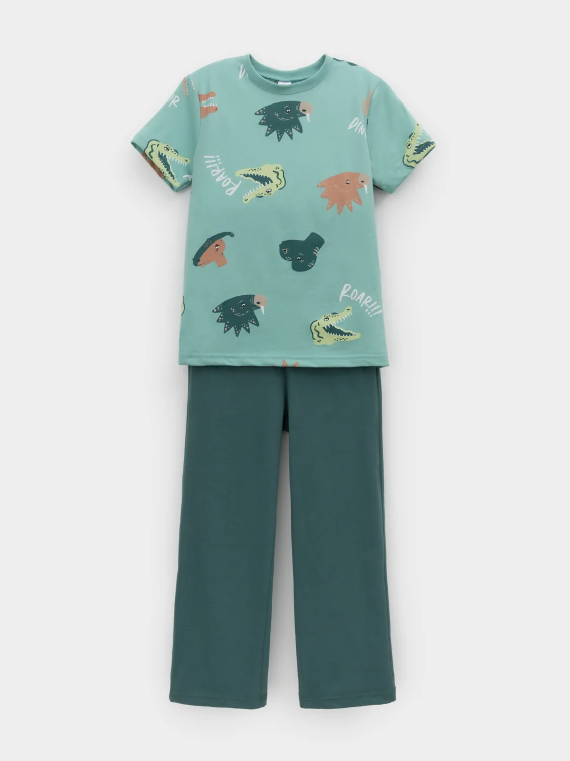 CROCKID Пижама К 1646 динозавры, зеленый