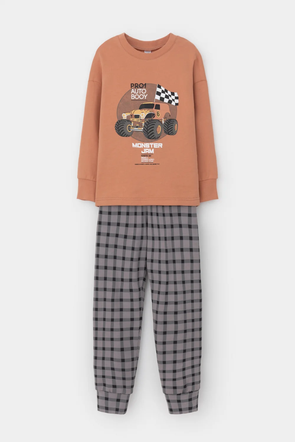 CROCKID Пижама К 1567 пробковое дерево, клетка