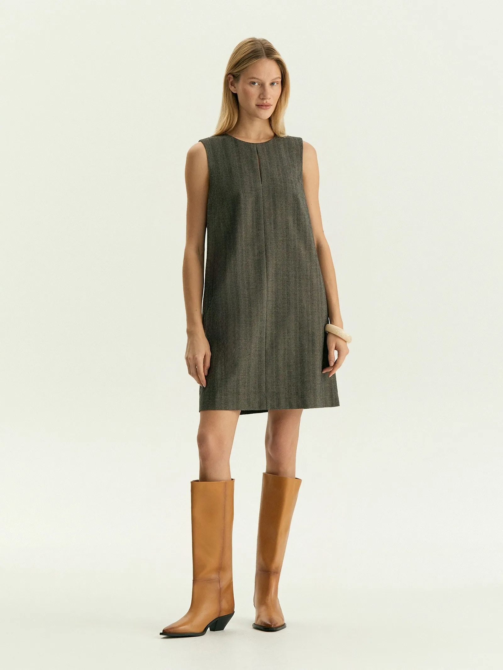 Платье без рукавов, PL1761/spartacus