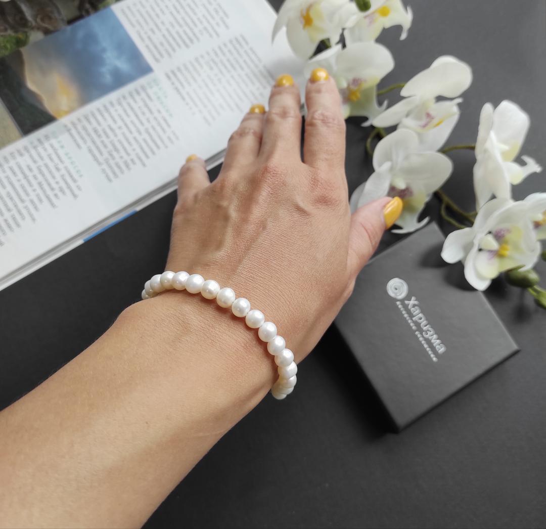 Браслет из натурального жемчуга