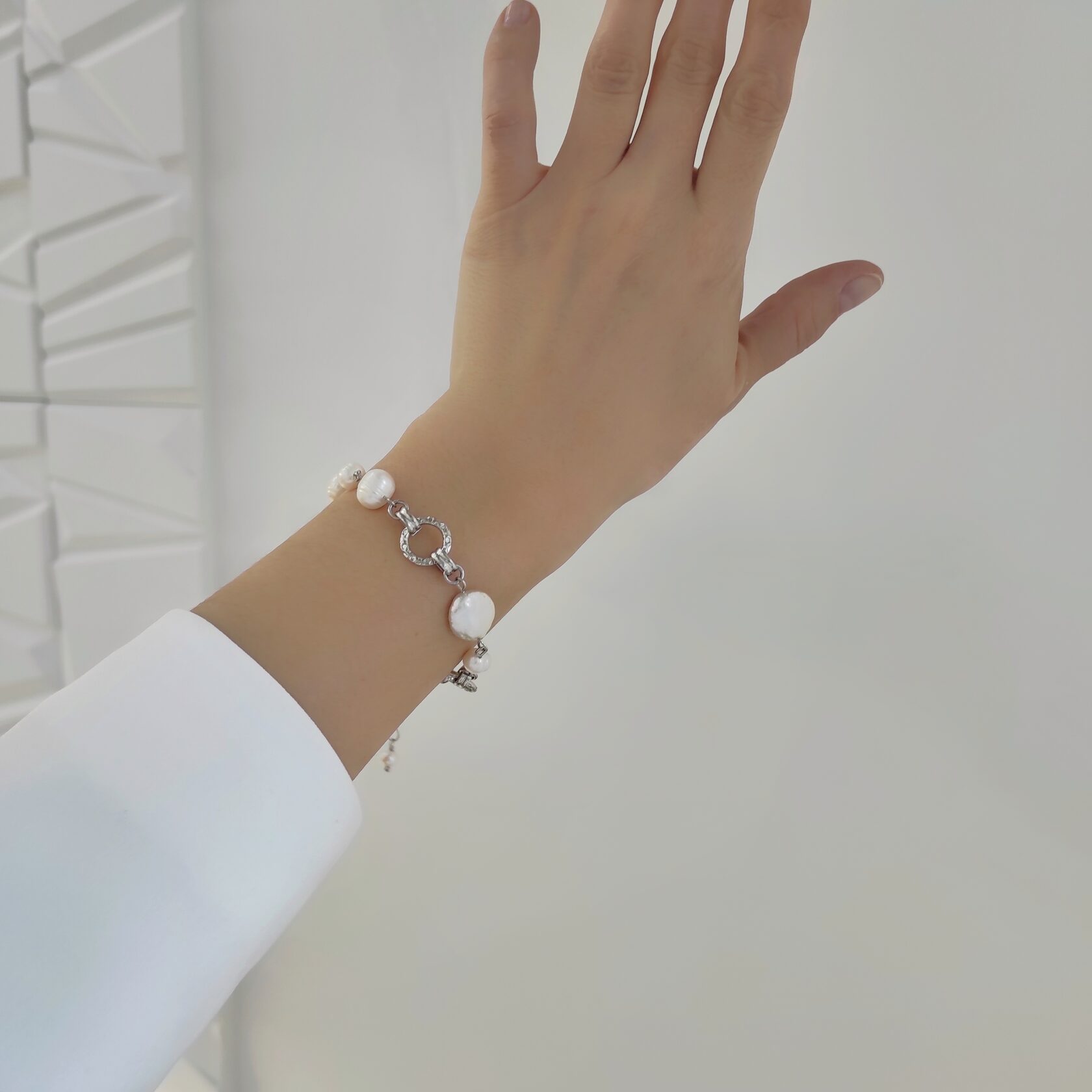 Браслет из натурального жемчуга