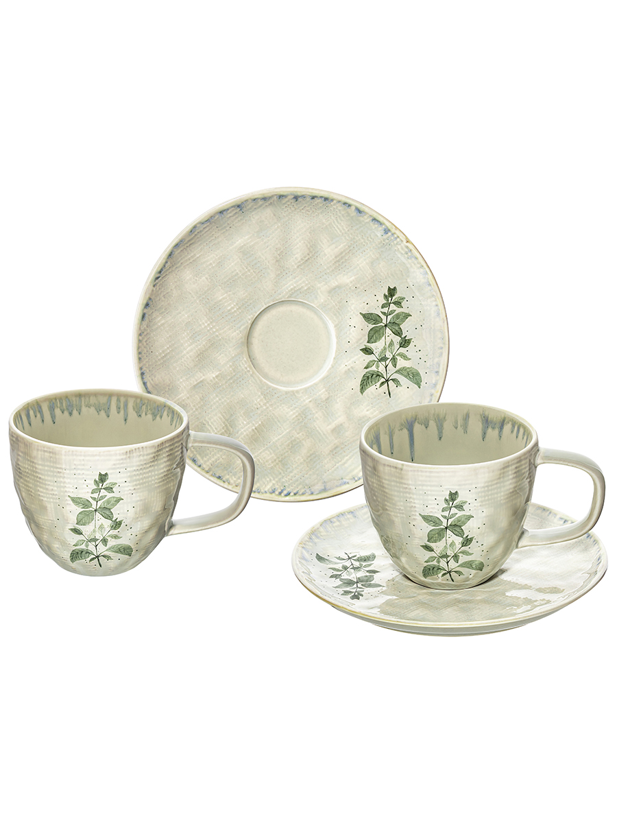 БЫЛО 1121 руб! Чайная пара 4 пр. 280 мл 12,5*9*8 см