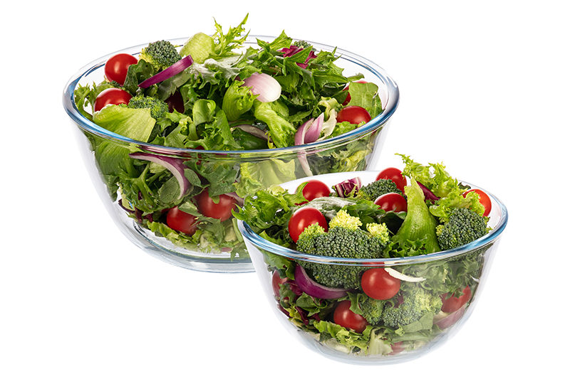 БЫЛО 919 руб! Набор салатников 2 пр. 1050 мл 17*17*9 см + 2,1 л 21*21*10,5 см