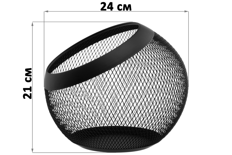 БЫЛО 1737 руб! Корзина для фруктов 24*24*21 см