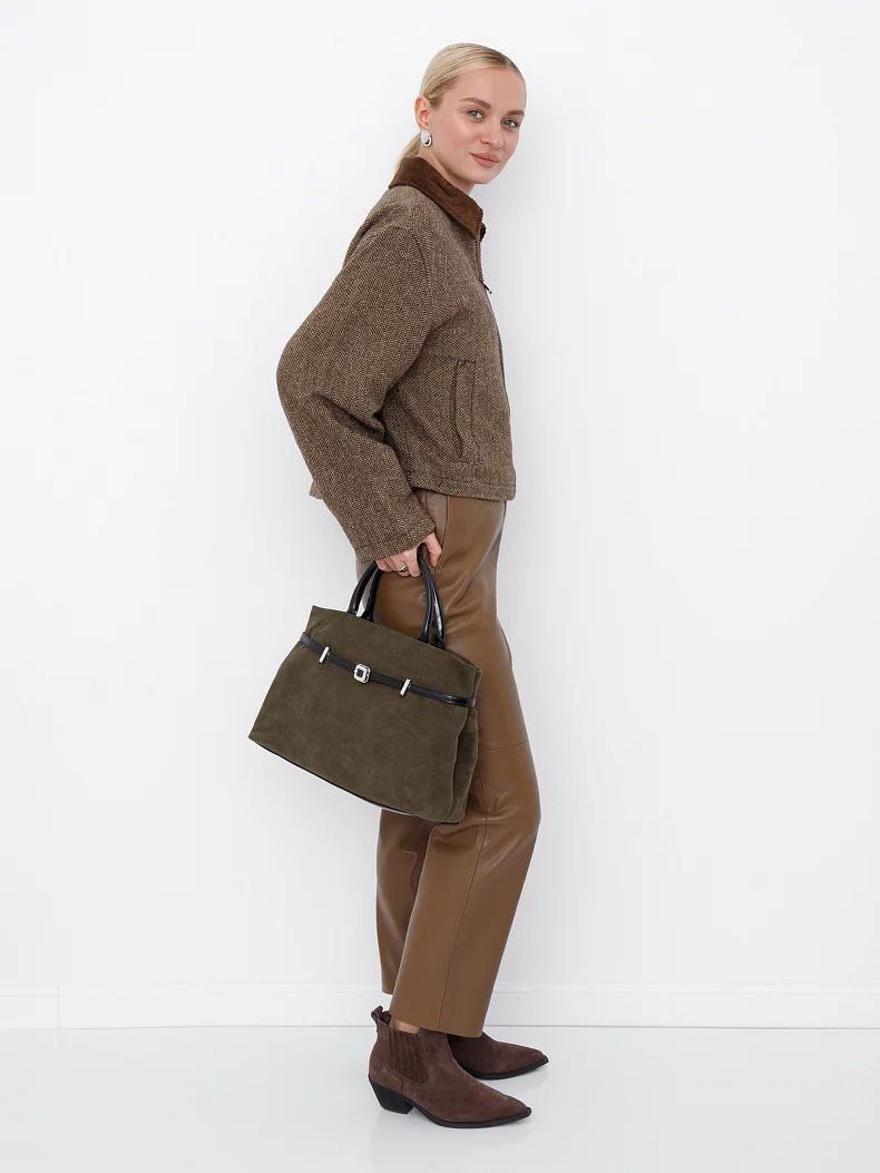 Сумка 91156SMS army green Velina Fabbiana-Safenta