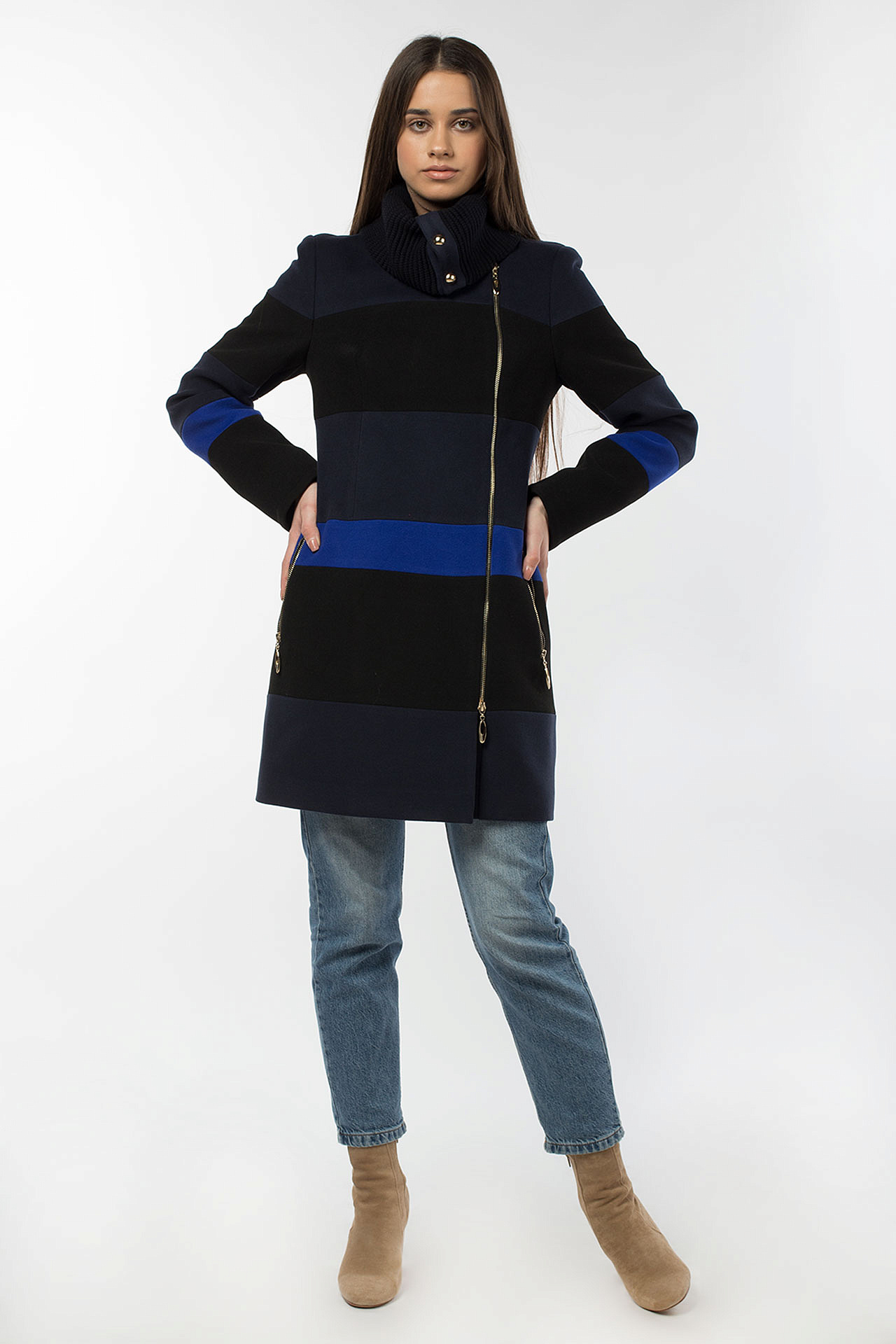 13-1100 Пальто женское демисезонное