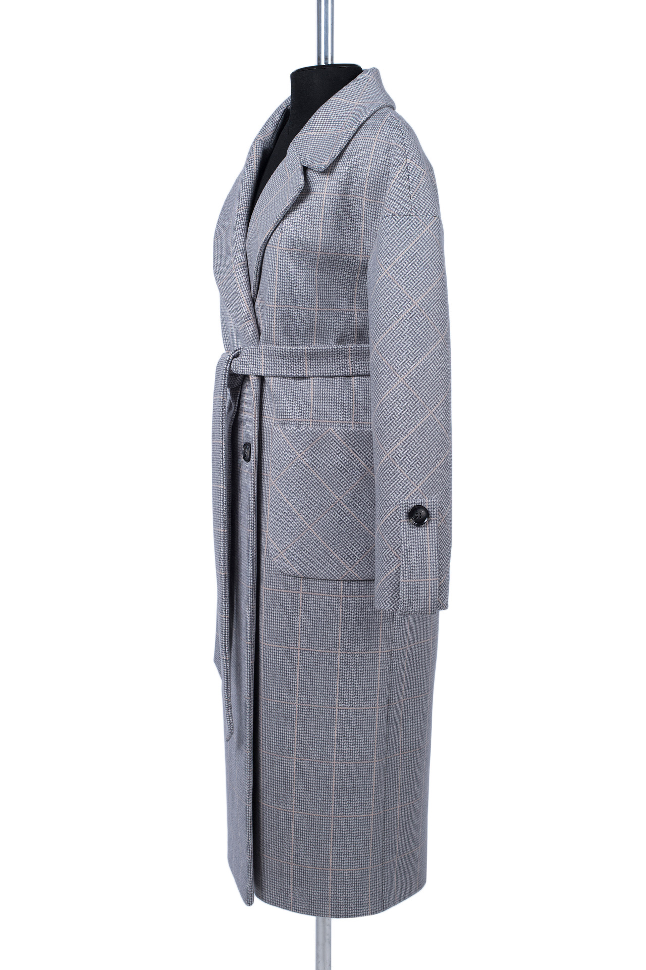 01-12275 Пальто женское демисезонное (пояс)