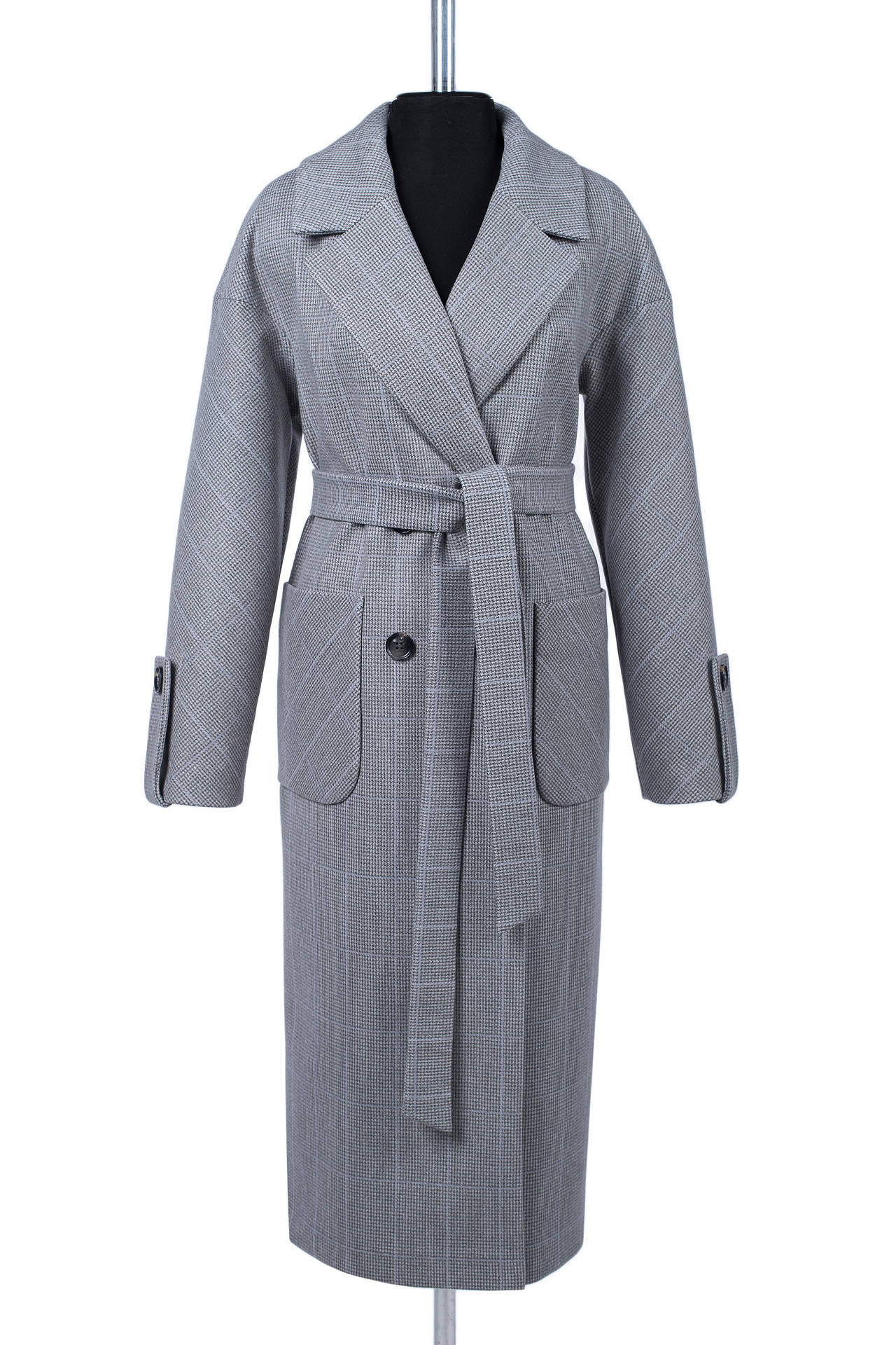 01-12274 Пальто женское демисезонное (пояс)