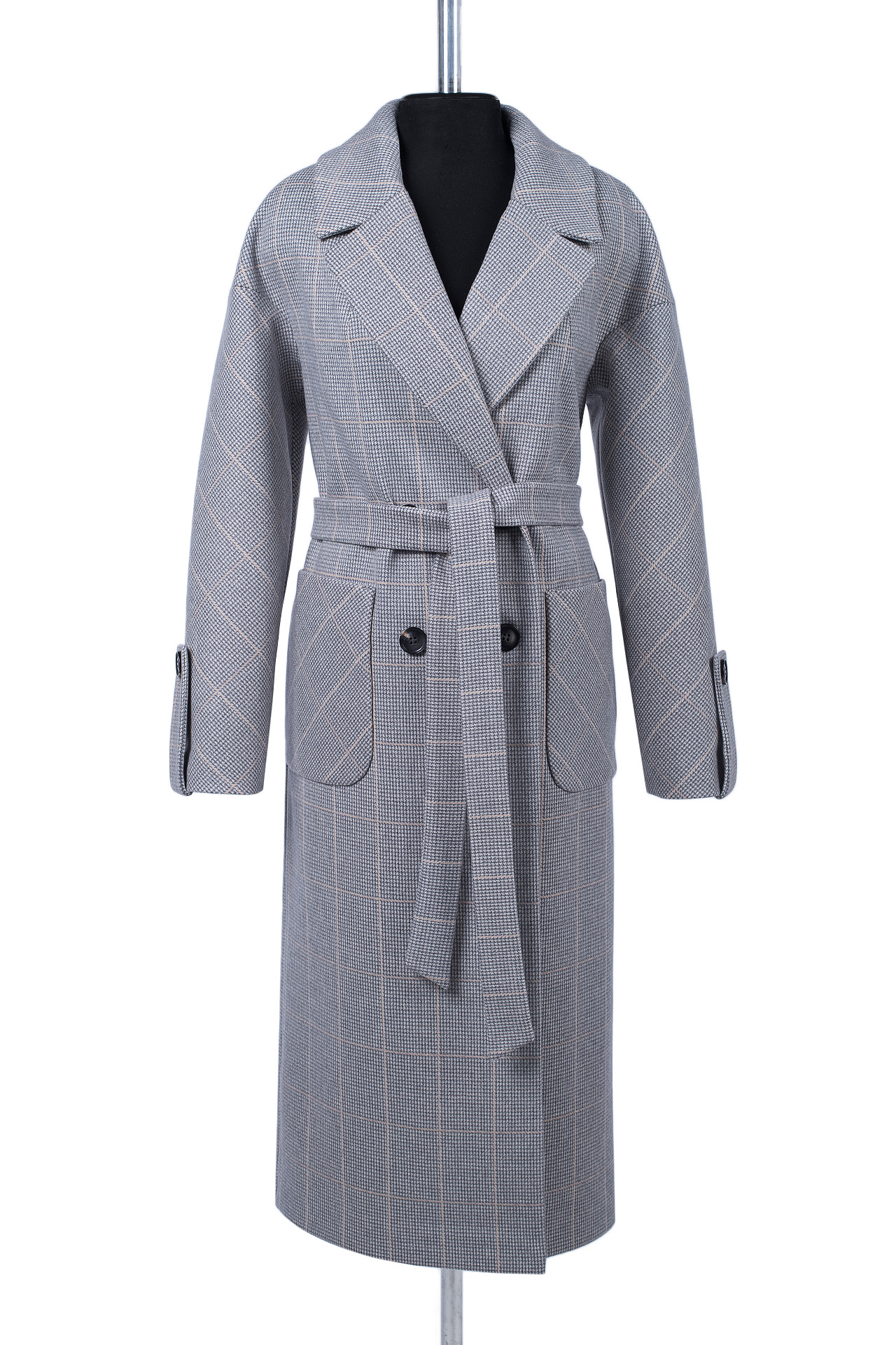 01-12275 Пальто женское демисезонное (пояс)