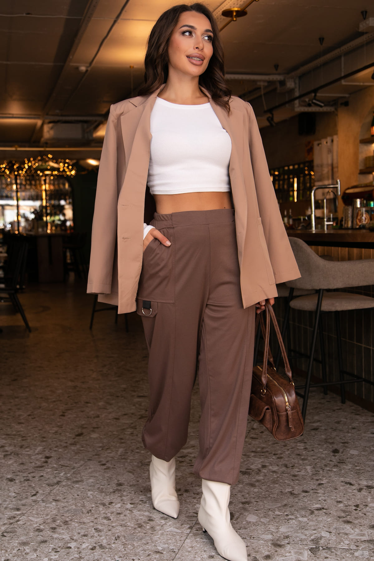 Брюки Браво (светло-коричневые) Б11932