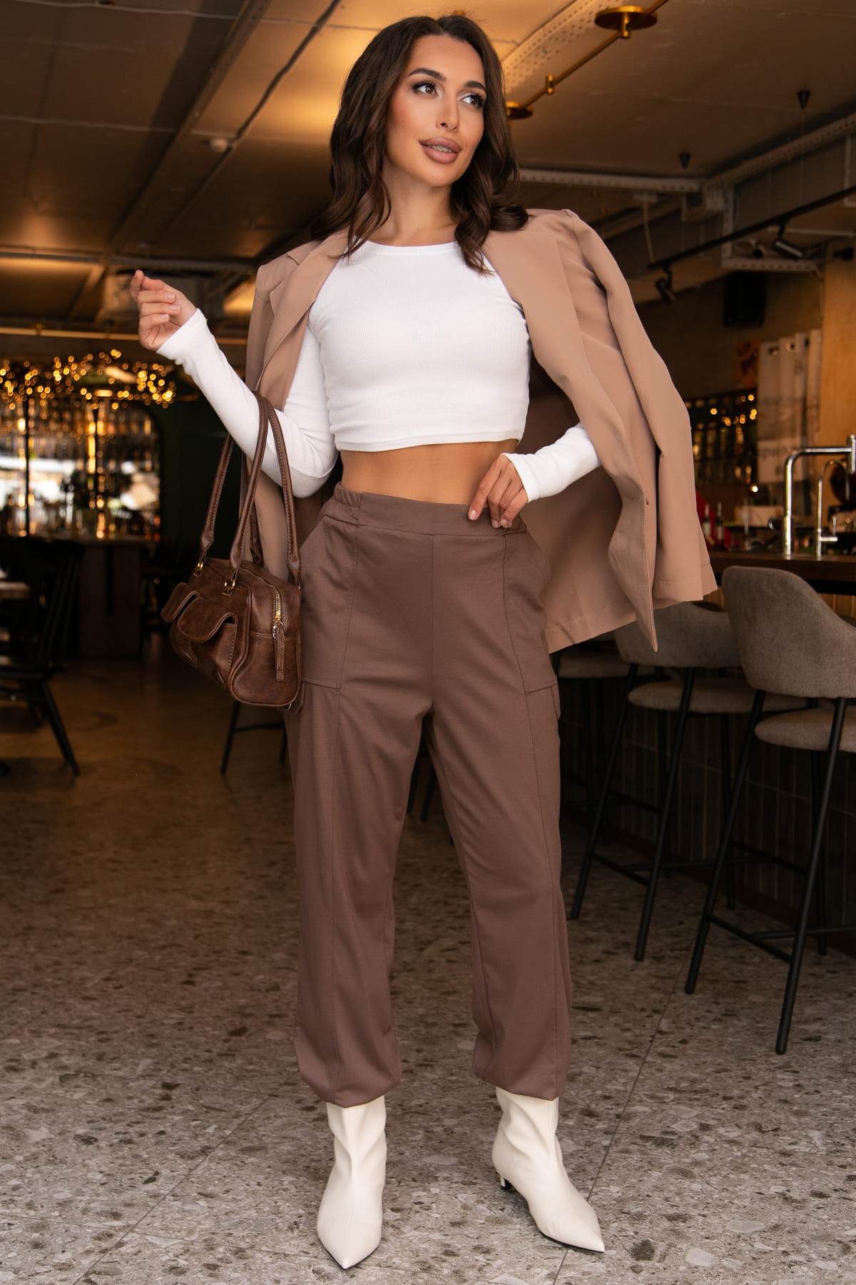 Брюки Браво (светло-коричневые) Б11932