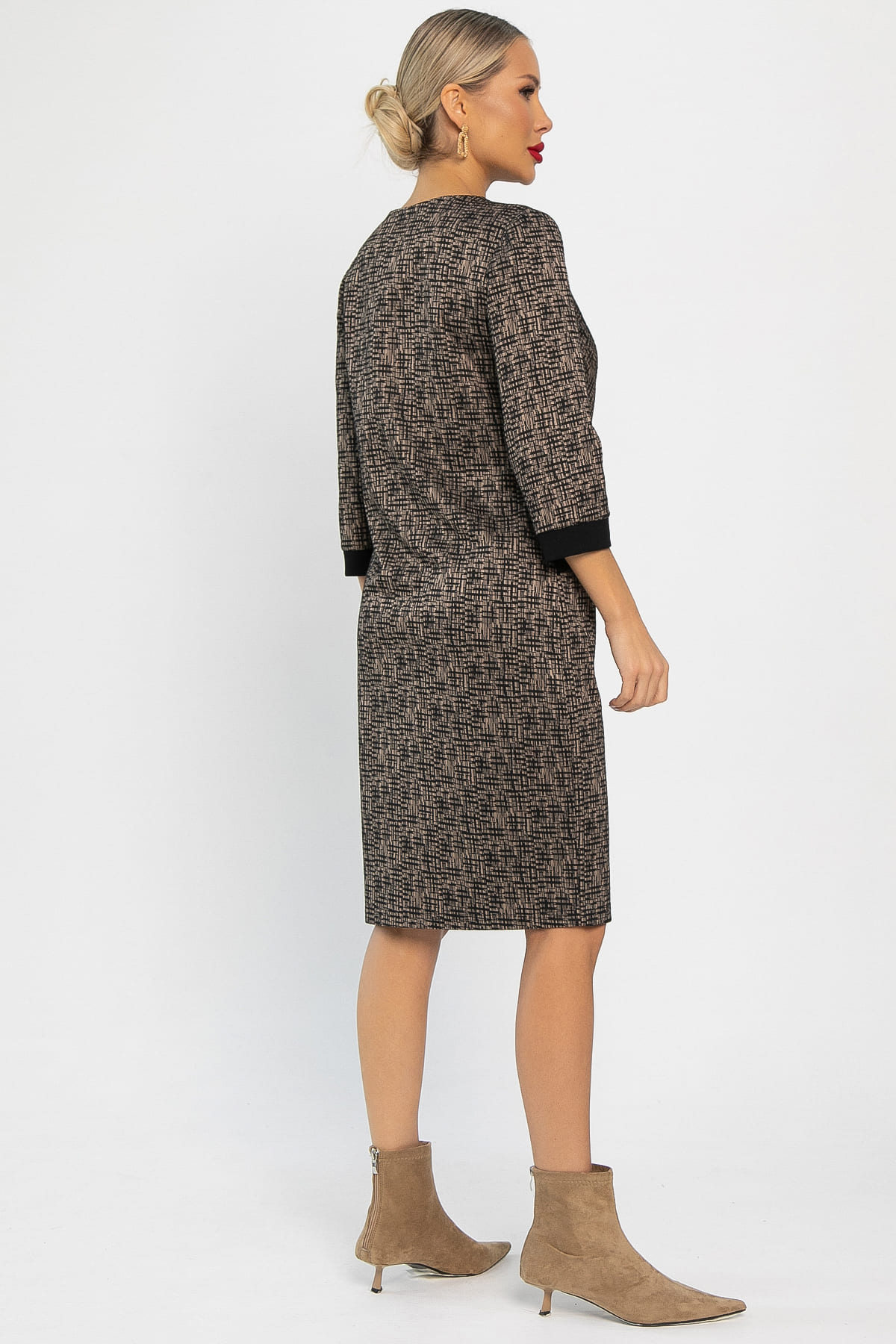 Платье Твоя мода (коричневое) П13746-19М