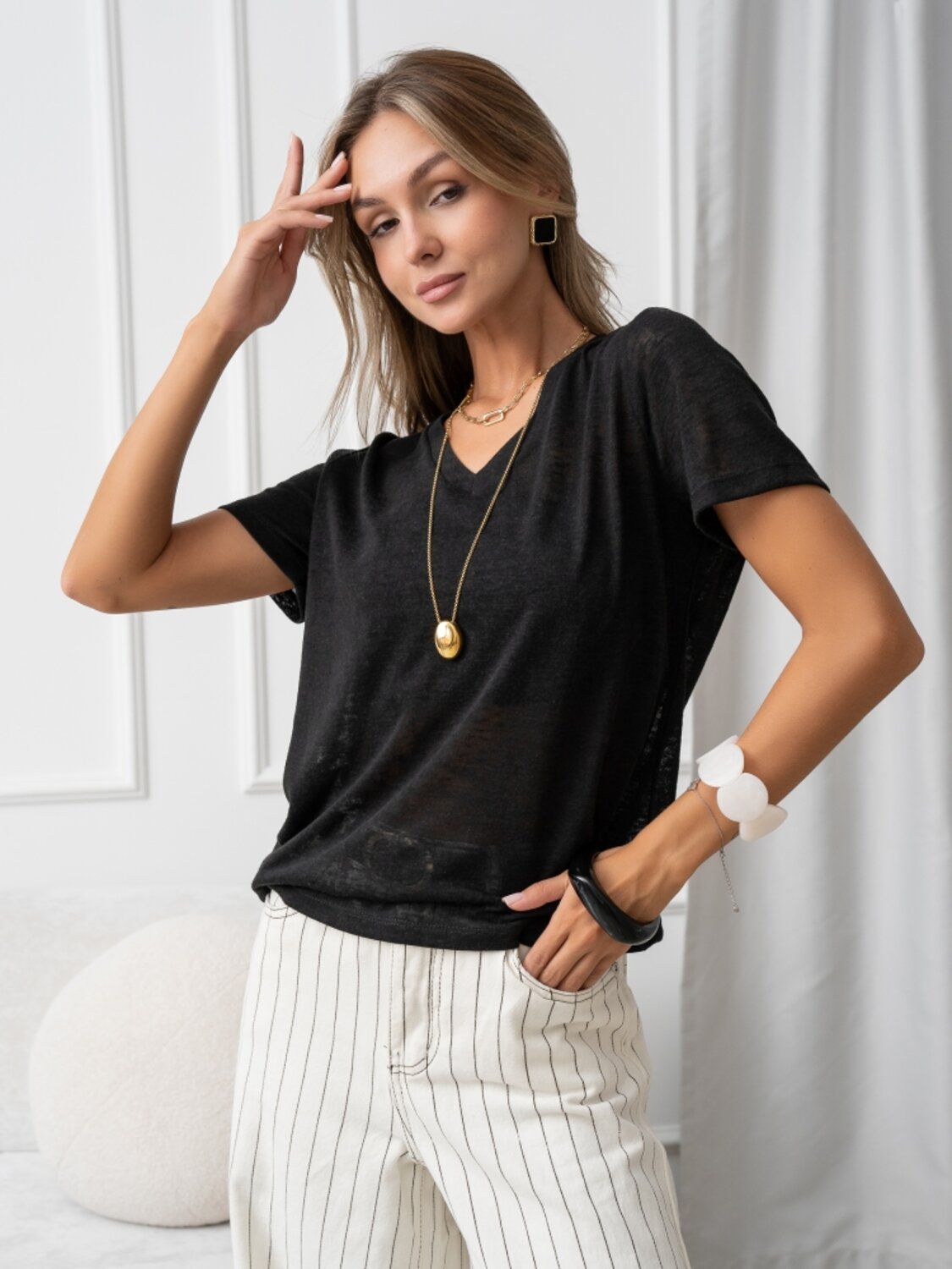 ст. цена3343руб.! Binita Футболка 1239-1черный