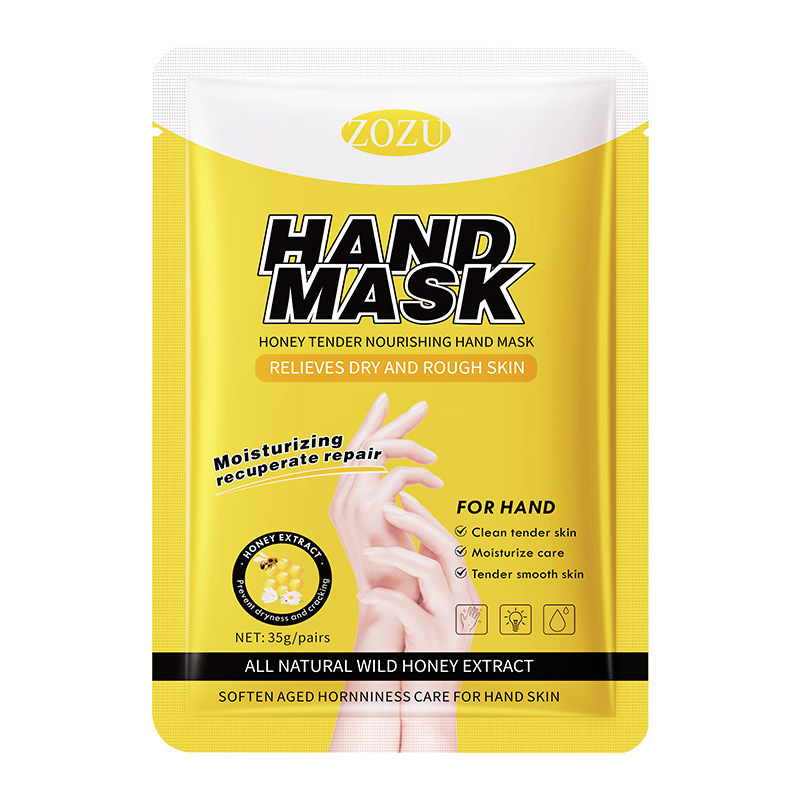 Маска-перчатки для рук с медом ZOZU Honey tender nourishing hand mask, 35 гр