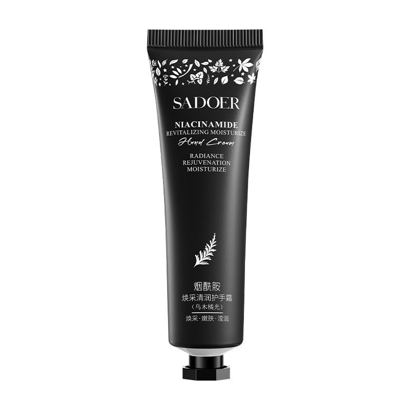 Крем для рук с ниацинамидом и ароматом эбенового дерева SADOER Niacinomide Revitalizing moisturize hand Cream, 30 гр