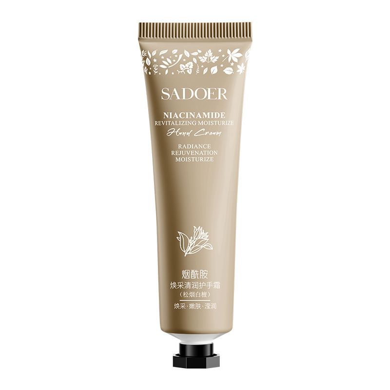 Крем для рук с ниацинамидом и ароматом сандала SADOER Niacinomide Revitalizing moisturize hand Cream, 30 гр