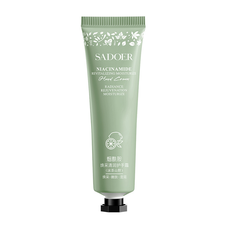 Крем для рук с ниацинамидом и ароматом белого чая SADOER Niacinomide Revitalizing moisturize hand Cream, 30 гр