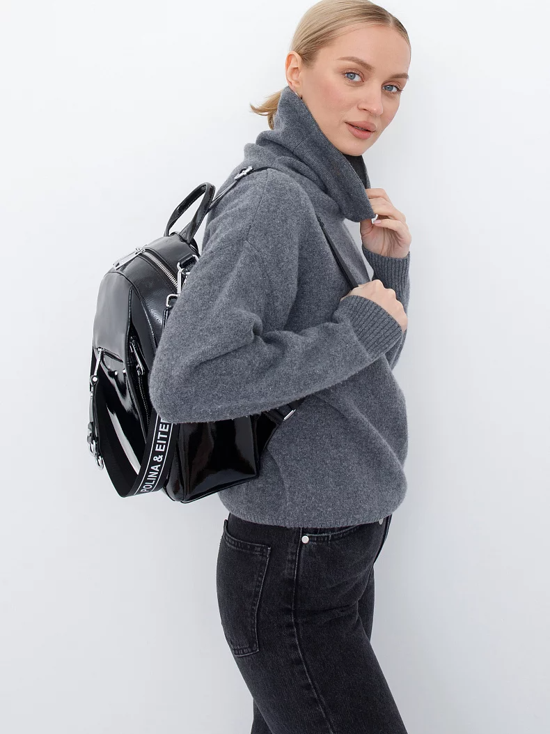 Рюкзак 18104-8 black Polina&Eiterou