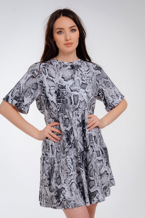 Платье женское Бохо / кобра макси