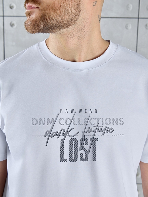 Фуфайка (футболка) мужская Арчи-2 / белый