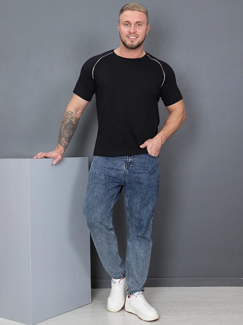 Футболка мужская Атлет / черный