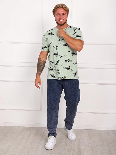 Футболка мужская Шкипер / зеленый