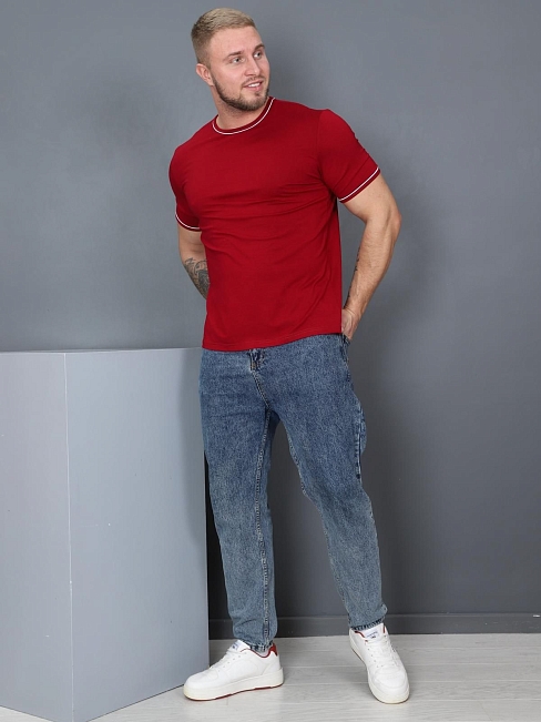 Футболка мужская Майкл / бордо