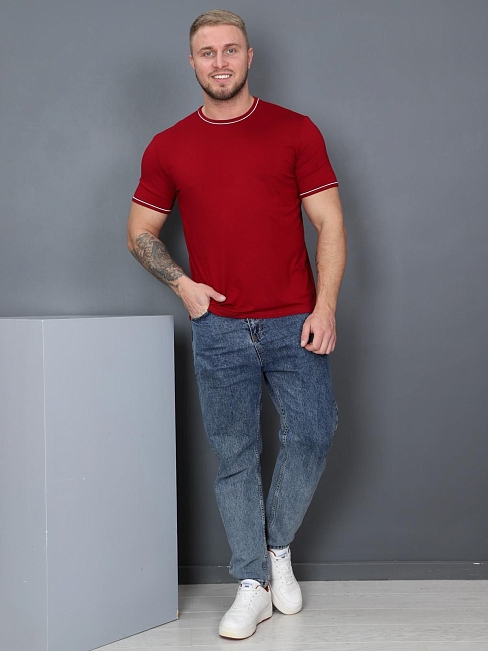 Футболка мужская Майкл / бордо