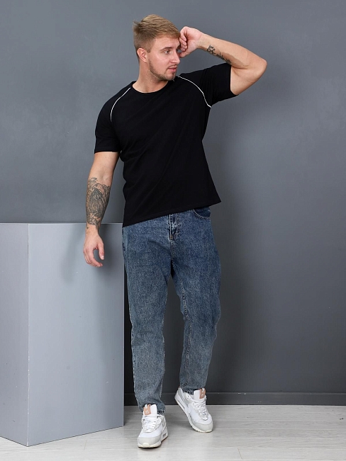 Футболка мужская Атлет / черный