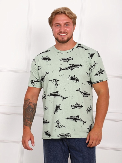 Футболка мужская Шкипер / зеленый