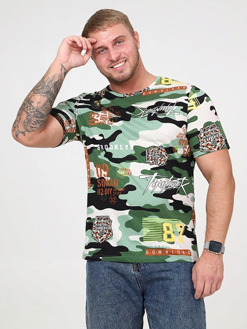 Футболка мужская Гром / хаки