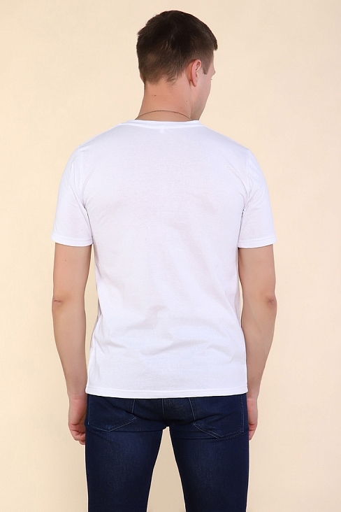 Мужская футболка Тату Дракона-1 2219 / Белый