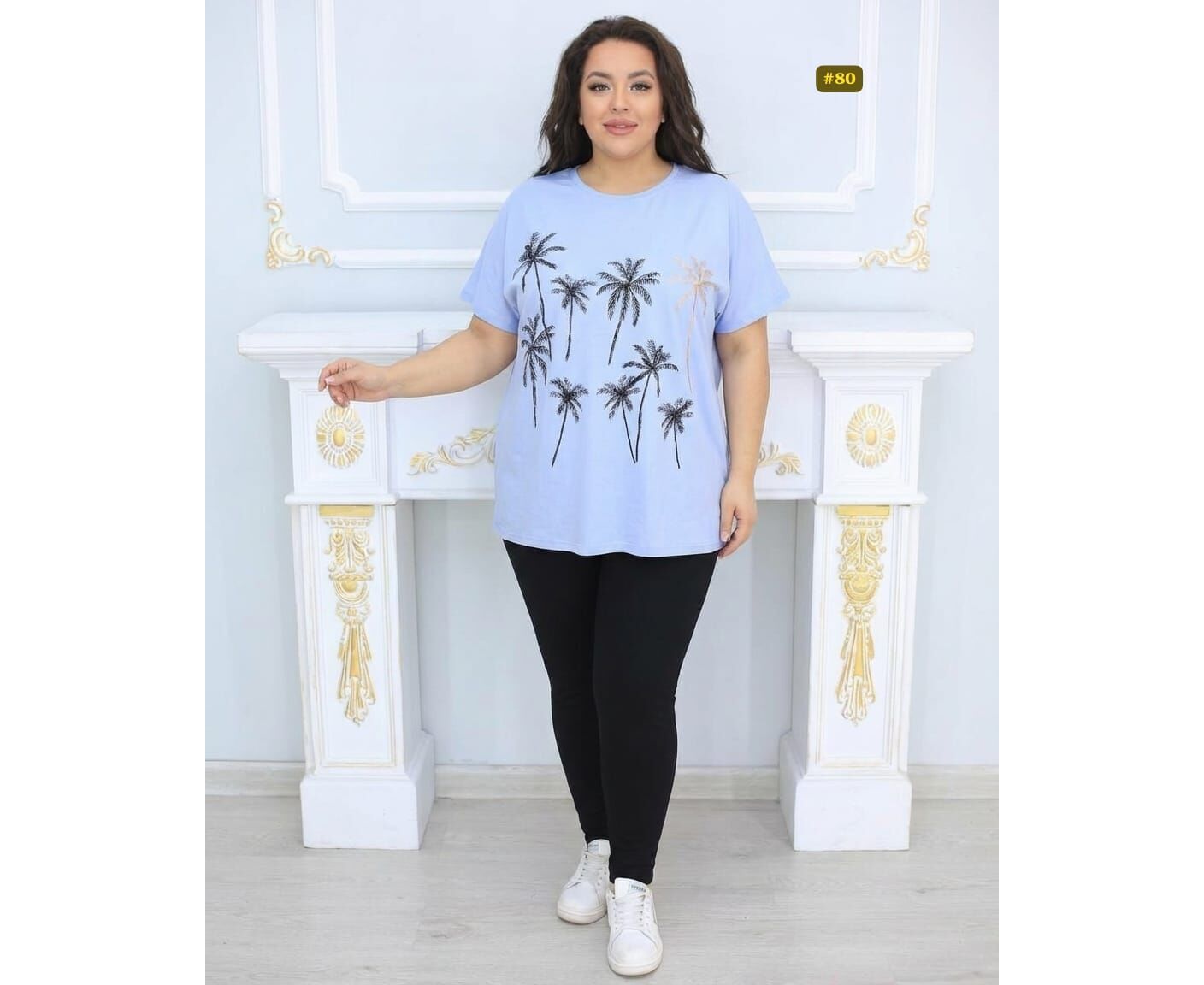 Футболка женская, код 7387685