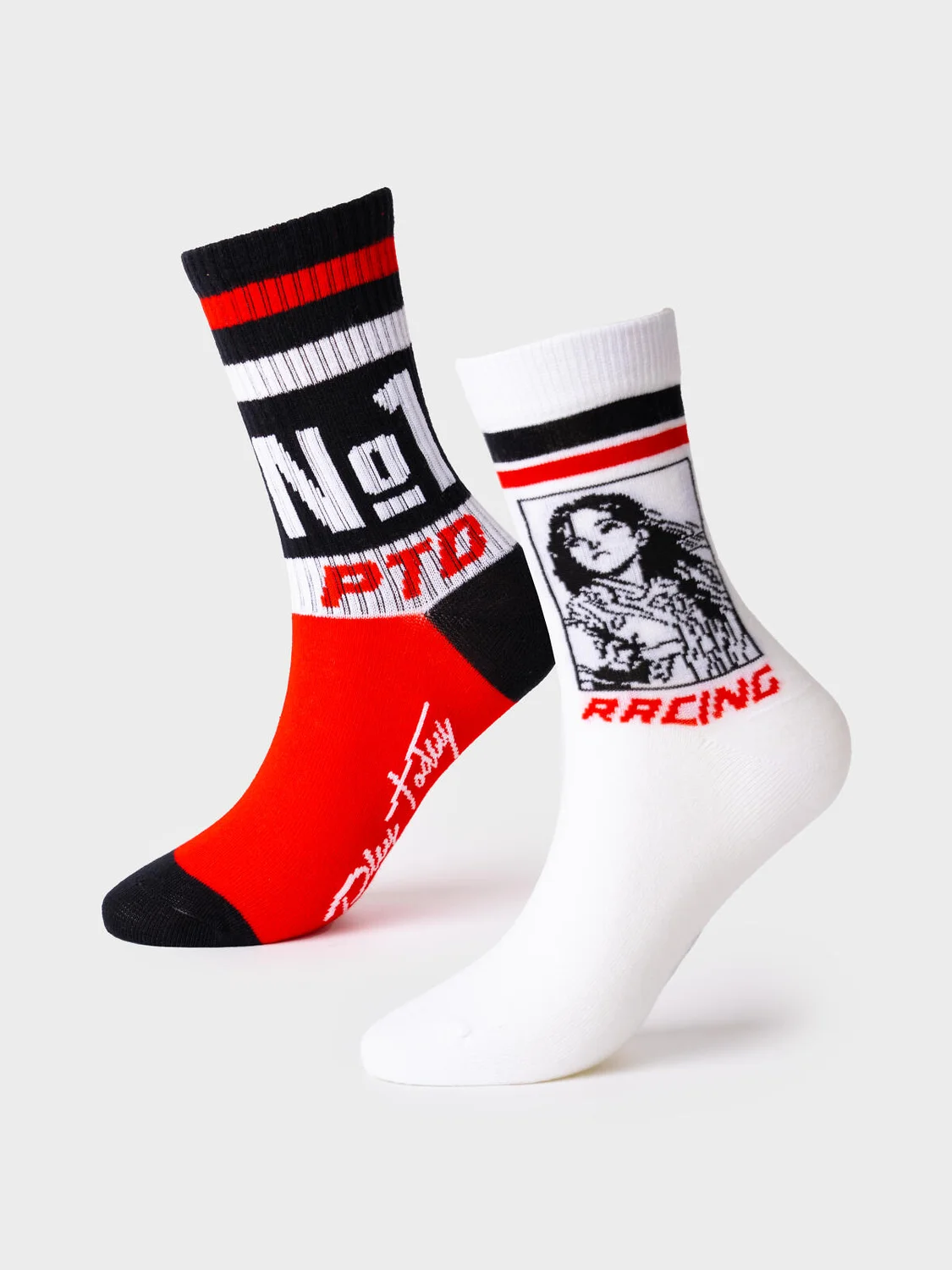 Носки 12621333 черный,белый,красный