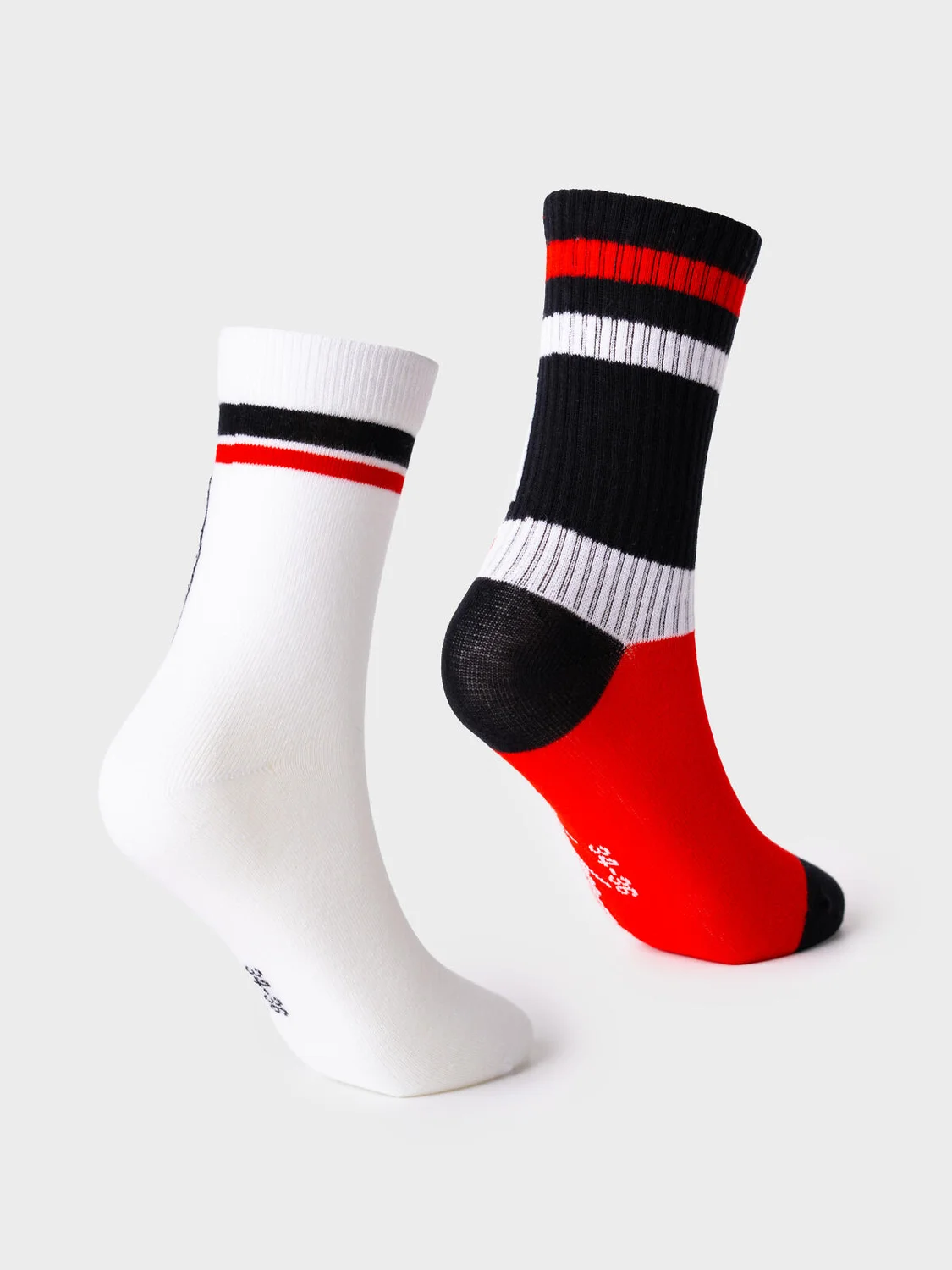 Носки 12621333 черный,белый,красный