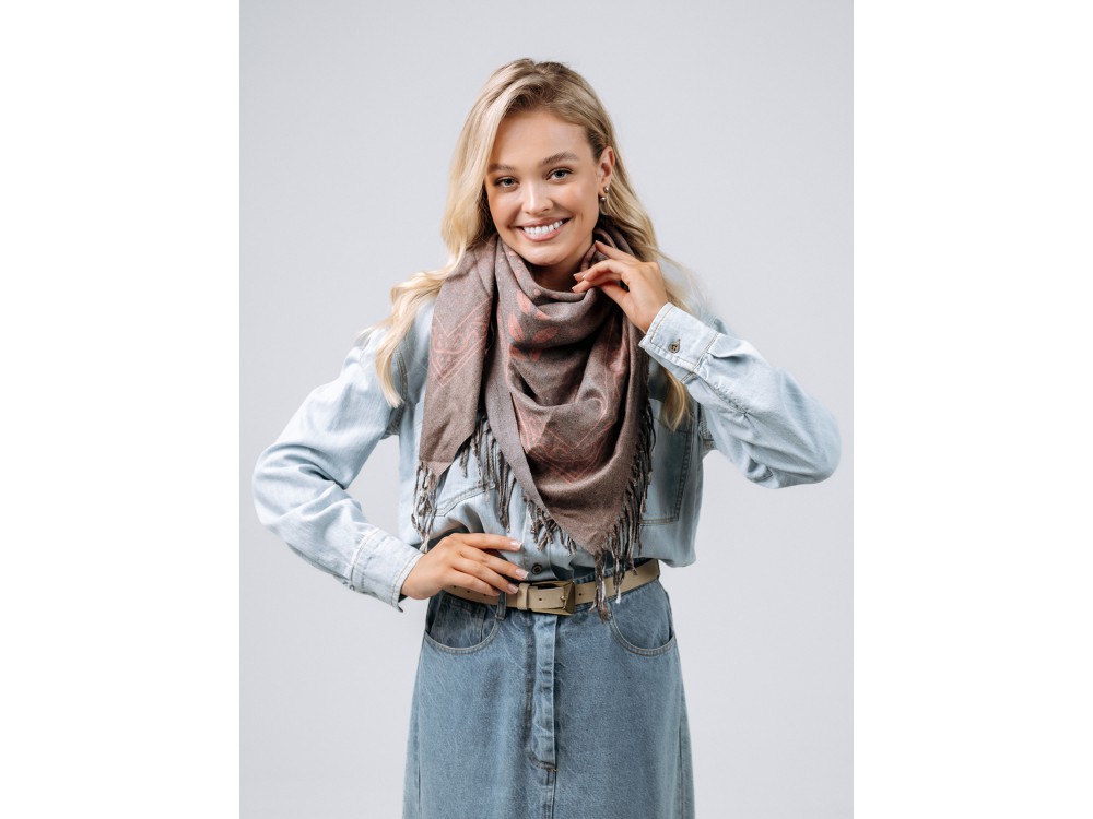 Платок Lanotti двухсторонний Симфония форм/№63