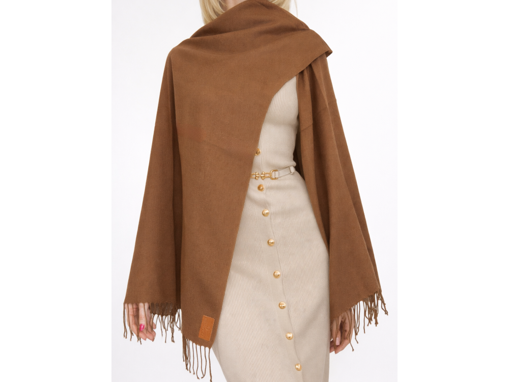 СТ. ЦЕНА 600 руб//Палантин облегченный Pashmina Lanotti/Коричневый