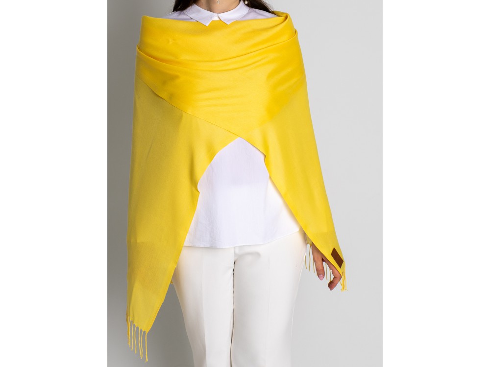 СТ. ЦЕНА 600 руб//Палантин облегченный Pashmina Lanotti/желтый