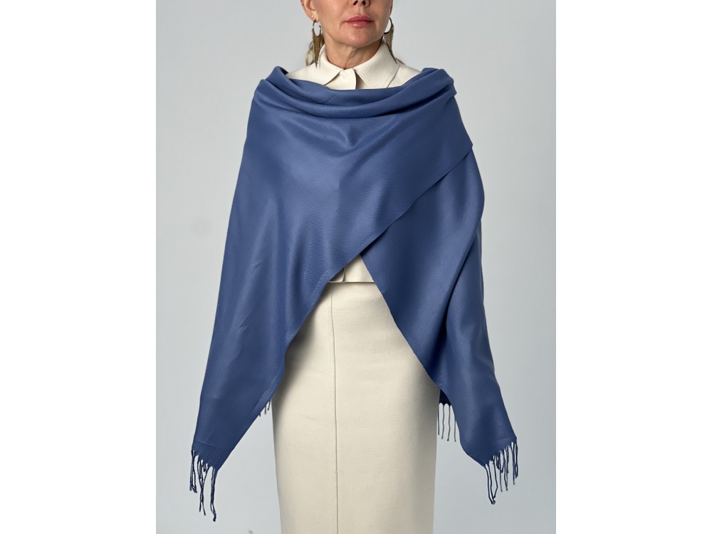 Палантин Pashmina женский Lanotti/темно-синий
