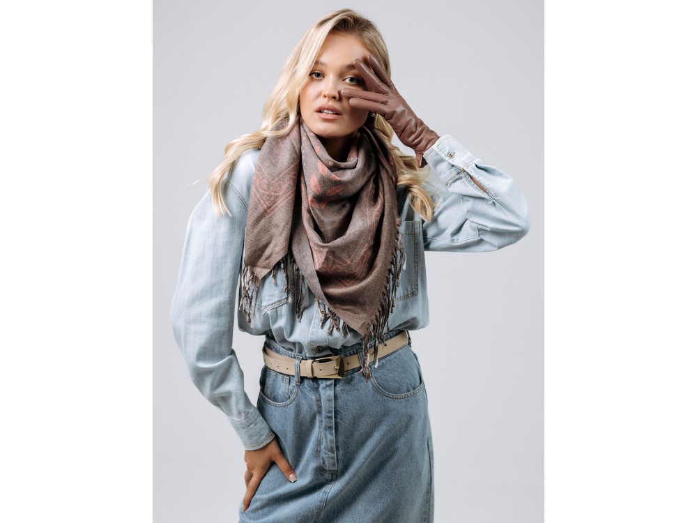 Платок Lanotti двухсторонний Симфония форм/№63