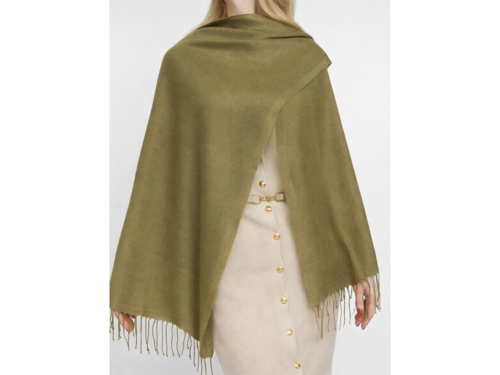 СТ. ЦЕНА 600 руб//Палантин облегченный Pashmina Lanotti/Хаки