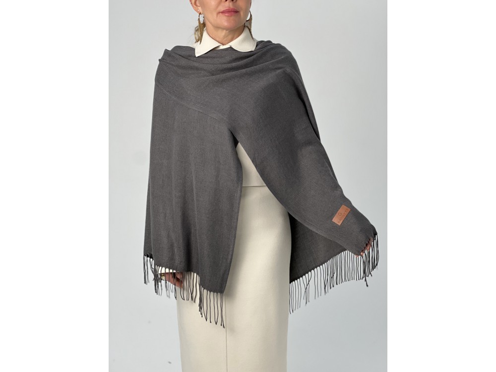 Палантин Sharell женский Lanotti/темно-серый