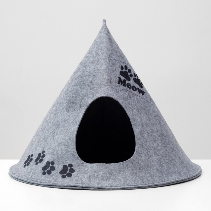 Домик для животных из войлока «Вигвам MEOW », 53×41×53 см