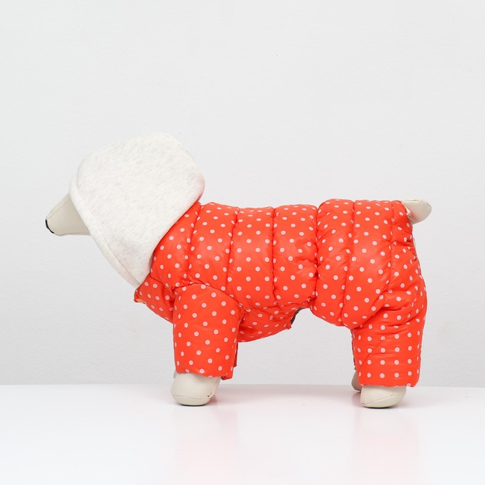 Комбинезон «Для прогулки», размер 8, ДС 19 см, ОГ 30, ОГ 22 см, оранжевый